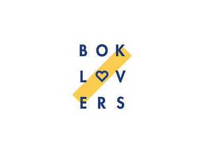 Boklovers bok bokers book branding heart identity logo type love lover typography
