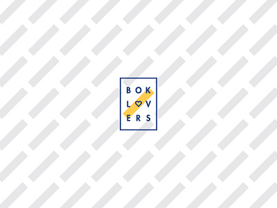 Boklovers bok book branding concept geometry grid heart identity logo design love lover pattern