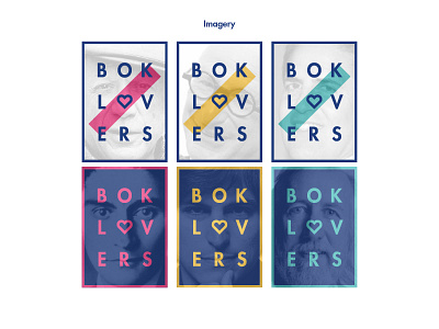 Boklovers Imagery bok book branding colorful colors heart identity love lover palette pattern patterns