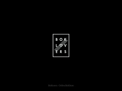 Boklovers B&W 2 bok boklovers book branding heart identity logo type love lover typography