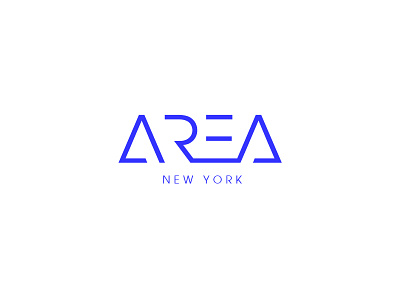 Area New York area branding logo design marketing new york property real estate rental sales wordmark