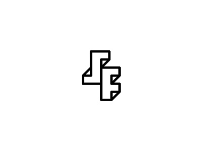 SF Monogram file fold folding logo logodesign mark paper pattern symbol