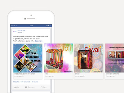Facebook Carousel ad design photoshop