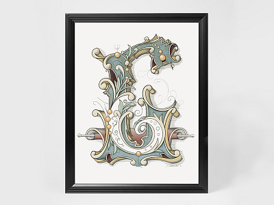 Illustrated Decorative 'G'