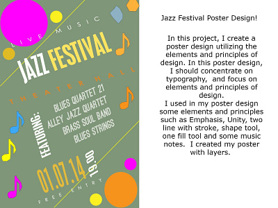 Jazz Festival Poster Design! by Annie. Mmm on Dribbble