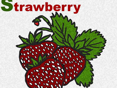 Strawberry! desserts illustration