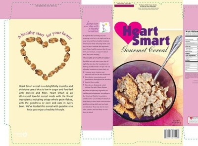 Heart Smart Gourmet Cereal Package Design!