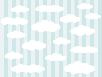 The Clouds In The Background Vector Illustration