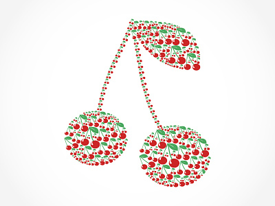 Cherry Berry Vector Illustration вишня дизайн иконки иллюстрация фон ягода