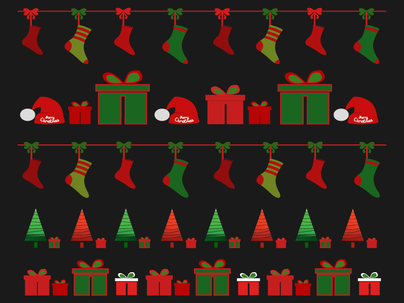 New Year Christmas Background Greeting Card by Elizabeth on Dribbble