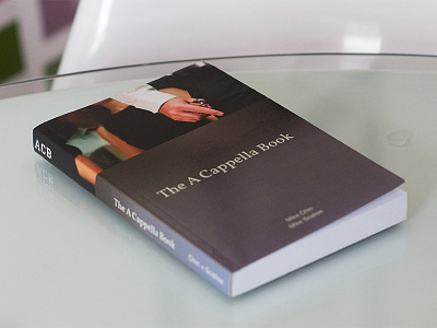 The A Cappella Book Cover a cappella book cover grey layout photography print