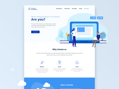 Daily accountant Landing page