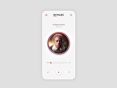 Music Streaming App (WIP) app design audio mobile music app music player music streaming neomorphism player ui user experience user interface ux