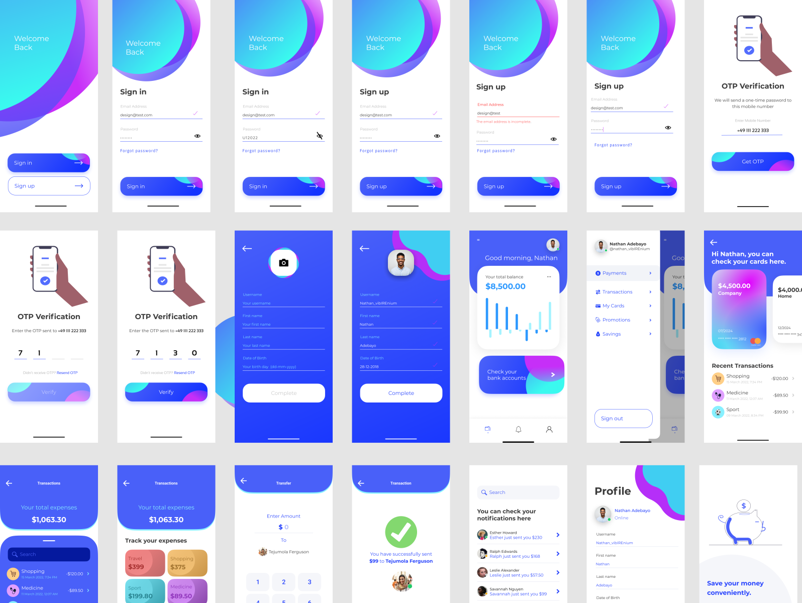 Finance App. by Adesewadesigner on Dribbble