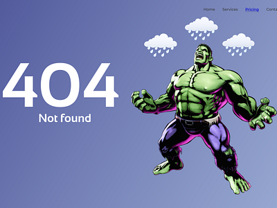 Hulk inspired 404 page