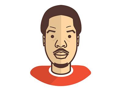 Me (Fixed shadow) avatar beard face illustrator me orange portrait