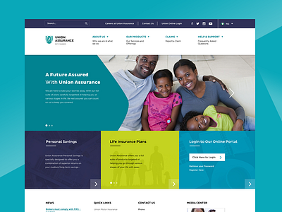 Corporate Website Mockup blue business green homepage insurance landing page lemon mockup nigeria responsive sketch website