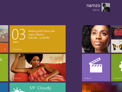 Windows 8 Start Menu interface metro ui windows 8