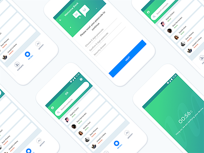M Design Exploration android banking blue fintech green login nigeria onboarding payment social ui ux