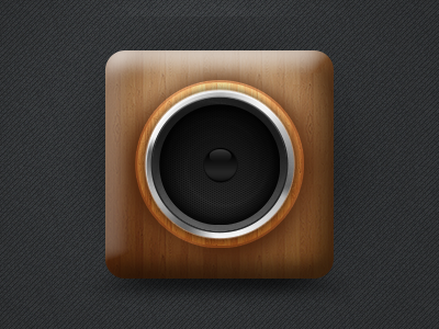 Speaker photoshop speaker wood