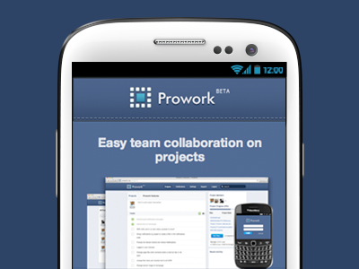 Prowork Mobile blue bootstrap css html mobile prowork responsive site
