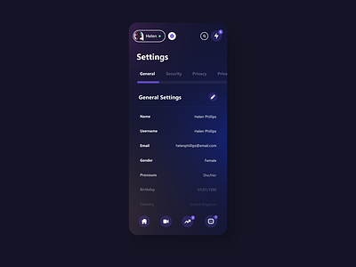 #DailyUI Settings