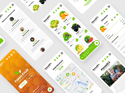 Fresh Fruit Deliver App Concept