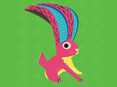 Bicho artemexicano artepopular conejo design illustrator webdesign