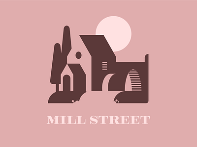 Mill St beer branding brewery brewing clothing design graphic design illustration logo merch mill street vector