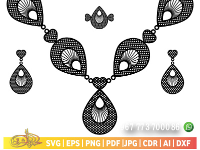 Fiber laser teardrops necklace design 2d cnc design drafting of nouns dwg dxf gold illustration logo ‏‏ezcad2