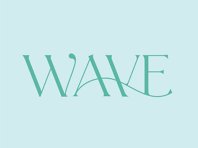 Wave Type branding graphic design type design typography