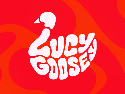 Lucy Goosey branding design graphic design illustration logo type design