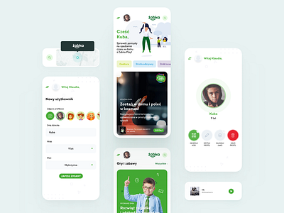 Zabka App app app design application dashboard dashboard app design games internal project kid kinder marketplace minimal profile ui ux zabka
