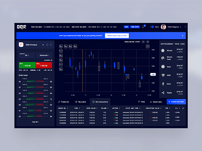 DQR Dashboard account bitcoin crypto exchange crypto wallet cryptocurrency dashboad design minimal my account platform tokens trading ui ux