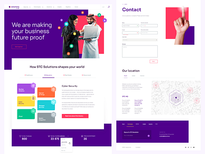 Saudi Telecom Company design homepage logo platform ui ux