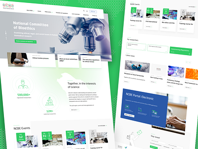 THE NATIONAL BIOETHICS COMMITTEE design homepage minimal platform ui ux