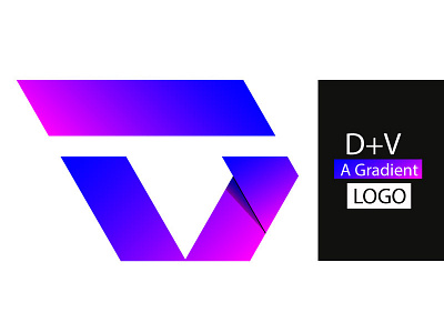 DV-a gradient logo branding logo