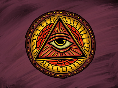 illuminati icon illustration logo type vector
