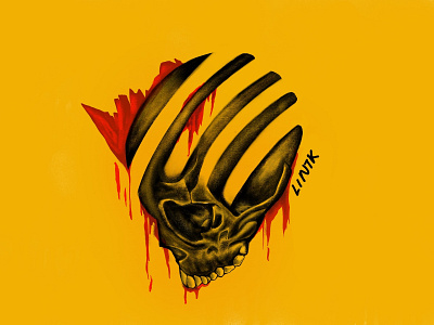 Skull design icon illustration logo