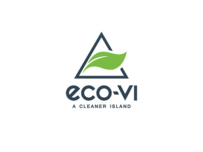 eco-vi branding design flat logo vector