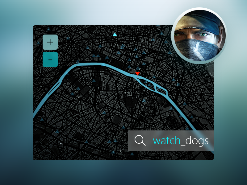 Watch_Dogs Map UI Concept by Manuel SAINSILY - Dribbble