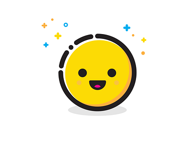 Happy Sun - #UICandy 002 cute doodle face happy icon illustration mbe smile smiley sun uicandy yellow