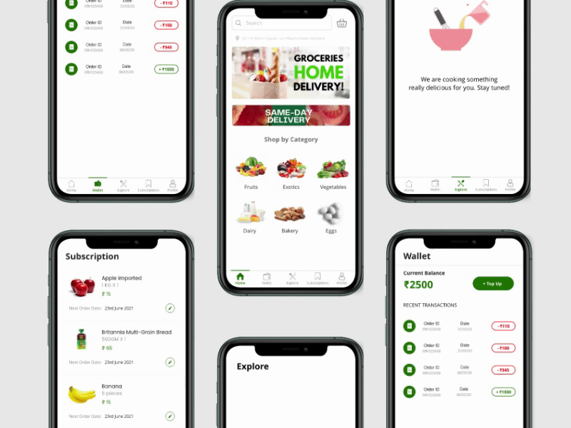 Grocery App UI android app ecommerce figma grocery ios ui ux