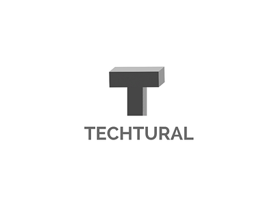 Techtural (Animation Services Provider) Logo Design branding design graphic design logo