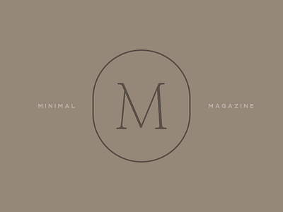 Minimal Magazine logo logo m magazine logo minimal monogram typo