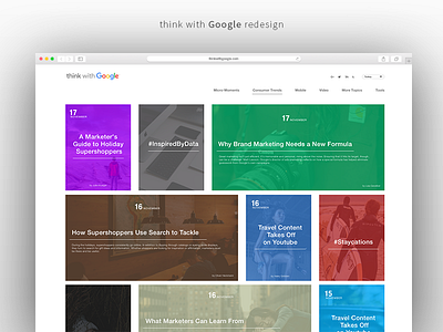 ThinkWithGoogle Redesign blog google website