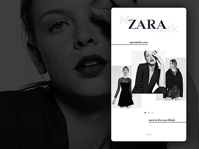 Zara First Screen