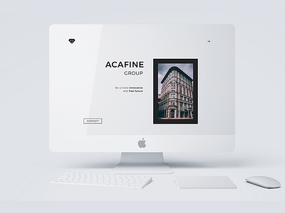 Acafine iMac Mockup