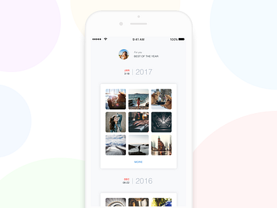 Best Photos Of The Year app clean daily flat minimal mobile photo simplicity ui ux white
