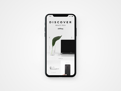 Discover Beauty Tech | Dail Design app application clean daily flat minimal mobile photo simplicity ui ux white